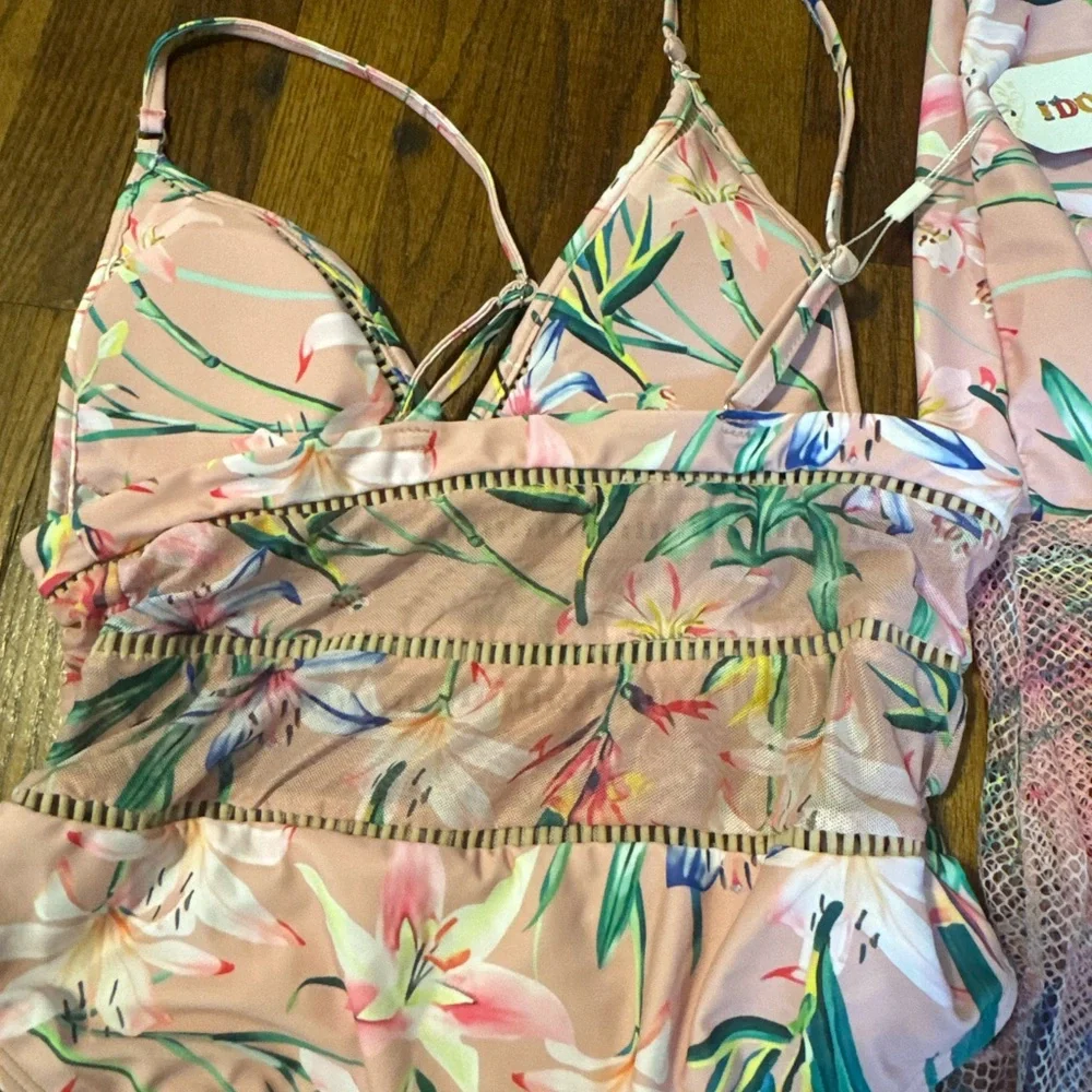 Floral Pink One-Piece Swimsuit